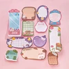 Lytwtw's-Cute Kawaii Animals Notes Notepad Cartoon Adhesive Memo Pad Office and School Supplies Stationery Sticker 4 Piece 2