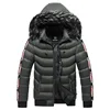 New Men Hooded Fur Collar Winter Jackets Warm Parkas Good Quality Male Slim Fit Winter Coats Hat Detachable Casual Down Jackets 2