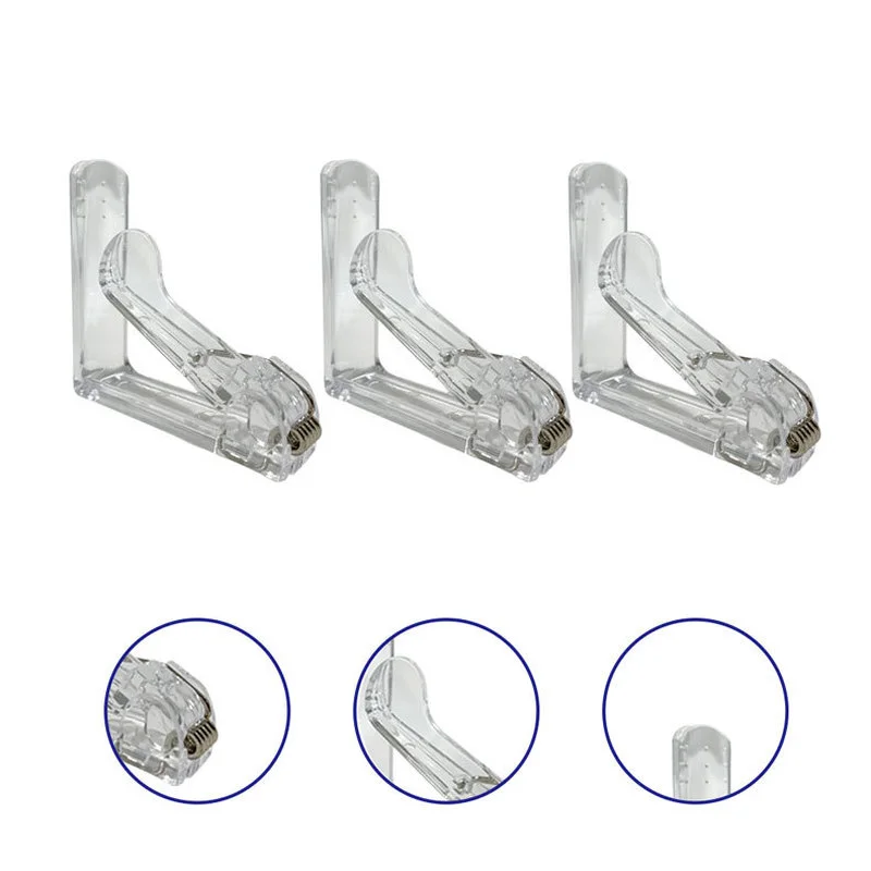 봄 테이블 천으로 클립과 4PCS 투명 식탁보 클램프 웨딩 파티 홈 용품에 대 한 테이블 커버 고정 브래킷