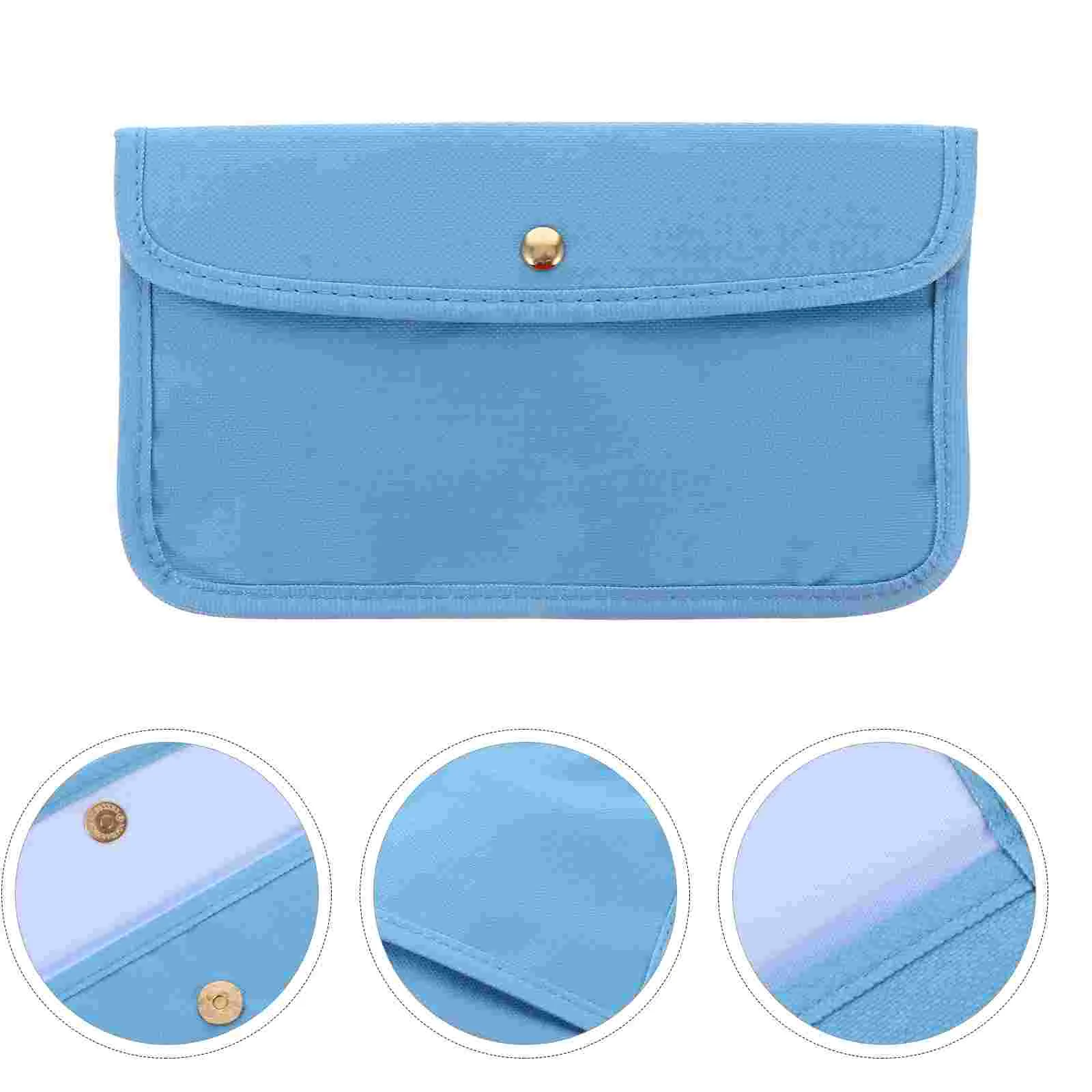 

Facial Mask Portable Storage Bag Face Masks Organizer Imitation Linen Container