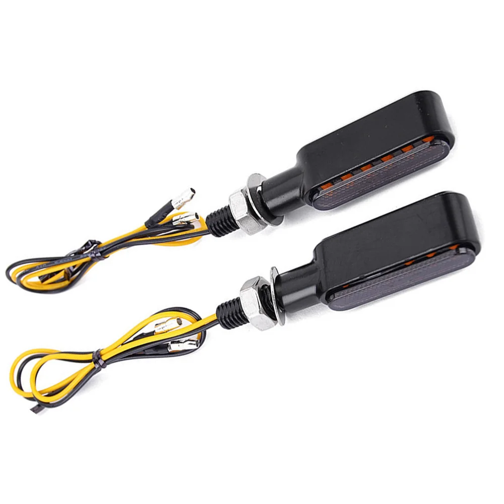 Aluminium Motorcylce LED Turn Signal Lights Amber Flowing Turn signal lamp DRL c