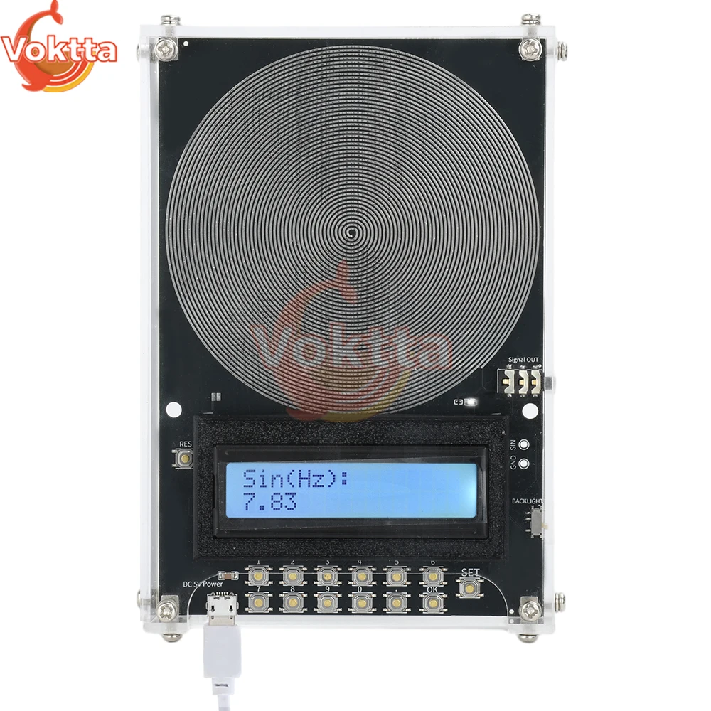 7.83Hz Schumann Waves Generator DC 5V Signal Generator Tester 0.1Hz~30000Hz Adjustable Audio Resonator USB Type-C Interface for signal generator, waves resonance generator