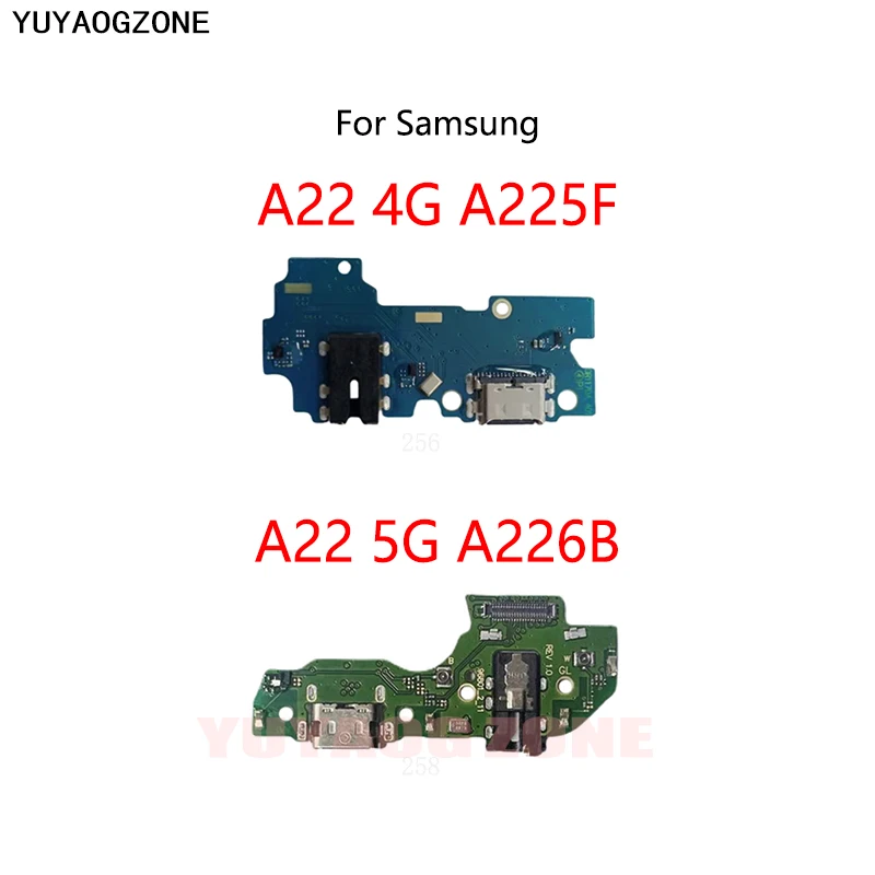 

USB Charge Dock Port Socket Jack Plug Connector Flex Cable For Samsung Galaxy A22 4G A225F 5G A226B Charging Board Module