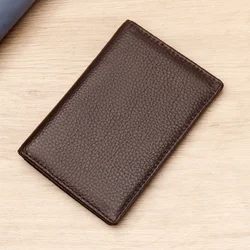 RFID - Blocking Slim Leather Credit Card Holder Wallet (Coffee)