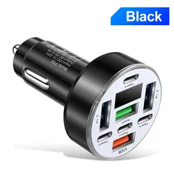 High - Power 10 - Port Car Charger with Fast Charging USB - C and PD QC3.0 Technology (8 Ports With Volt)