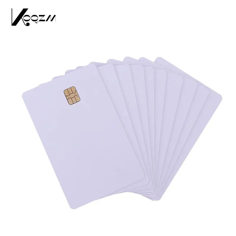 

10pcs SLE 4442 Chip With Hico Magnetic Stripe Contact IC Card 2 In 1 Blank PVC IC Cards