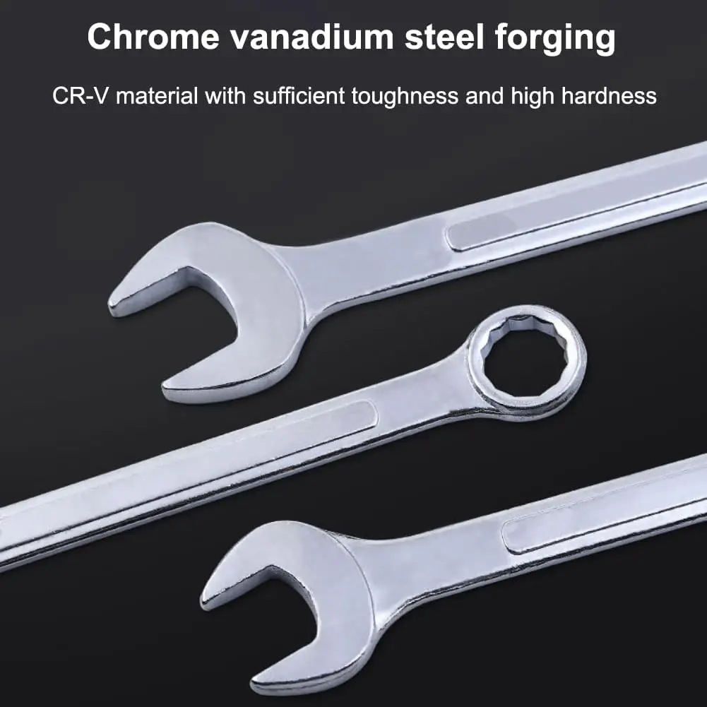 Combination Ratchet Wrench Set Chrome Vanadium Steel Spanner with Bag Multitool Hand Tools Wrench Set Car Repair Tools 5