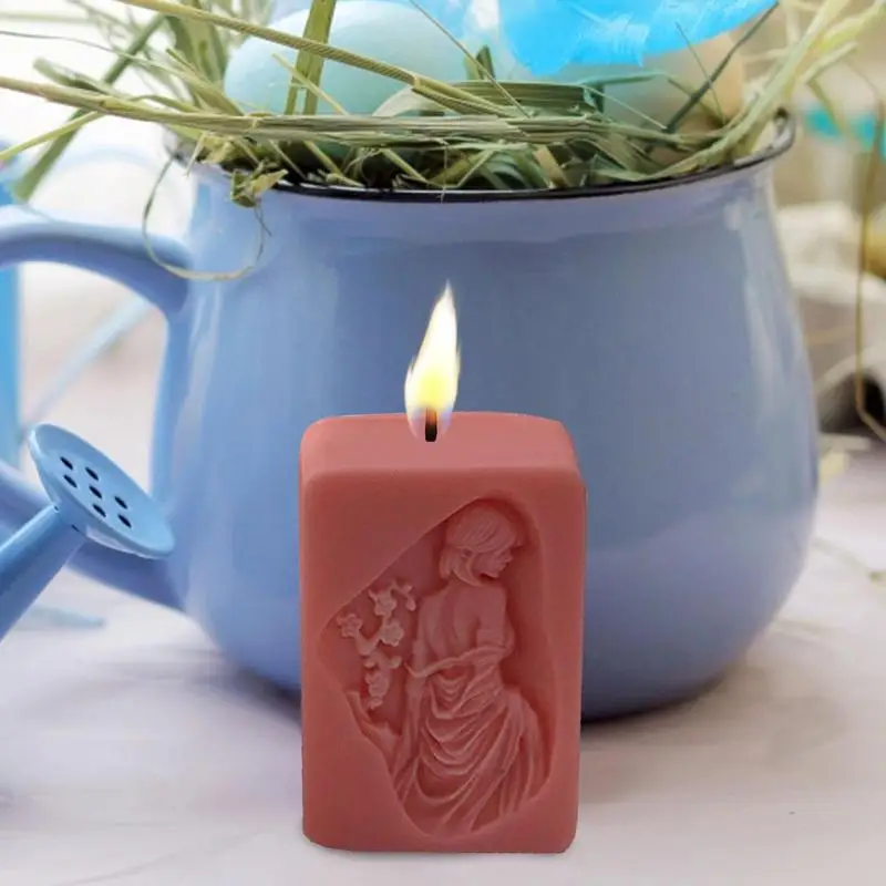 Girl Soap Molds For Soap Making Silicone Wax Making Molds Concrete Mould For Table Decorations Reusable Plaster Moulds Art Craft