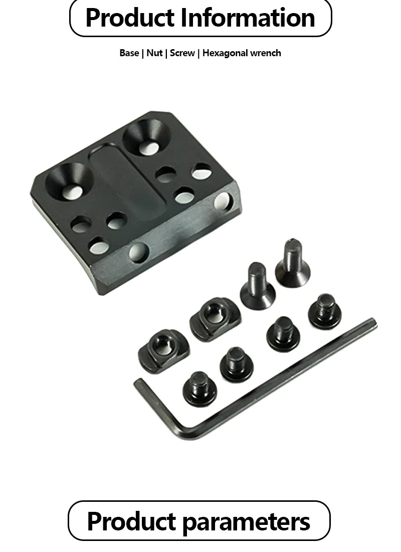 Description Picture 4 of itemTactical CNC Scout light mount For M300 M600 Flashlight Offset side mounts For M-Lok Rail Weapon Lights Base Hunting Accessories