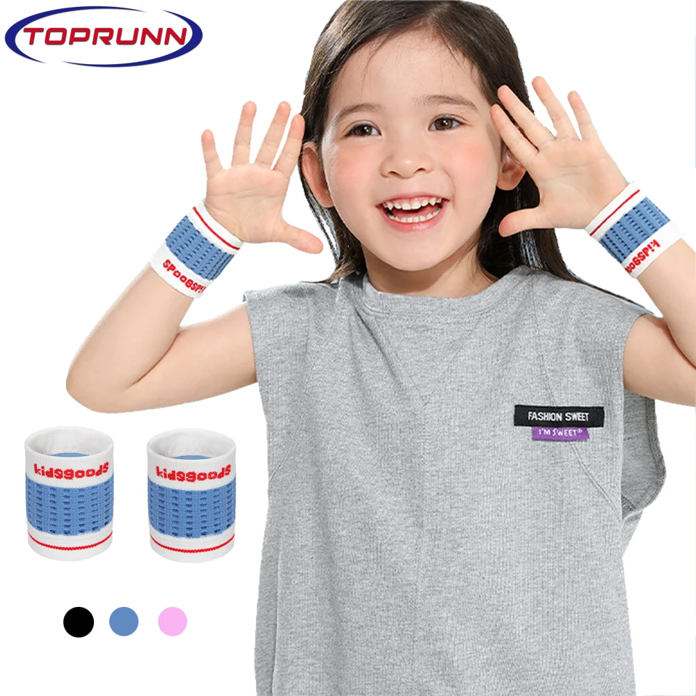 1Pair Kids Wrist Sweatbands,Children Sports Wristbands for Basketball