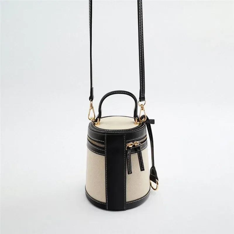 Women's Bags Shoulder Spring Summer New Mini Messenger Bucket Bags Casual Cylinder Handbags Luxury Bag Woman Crossbody