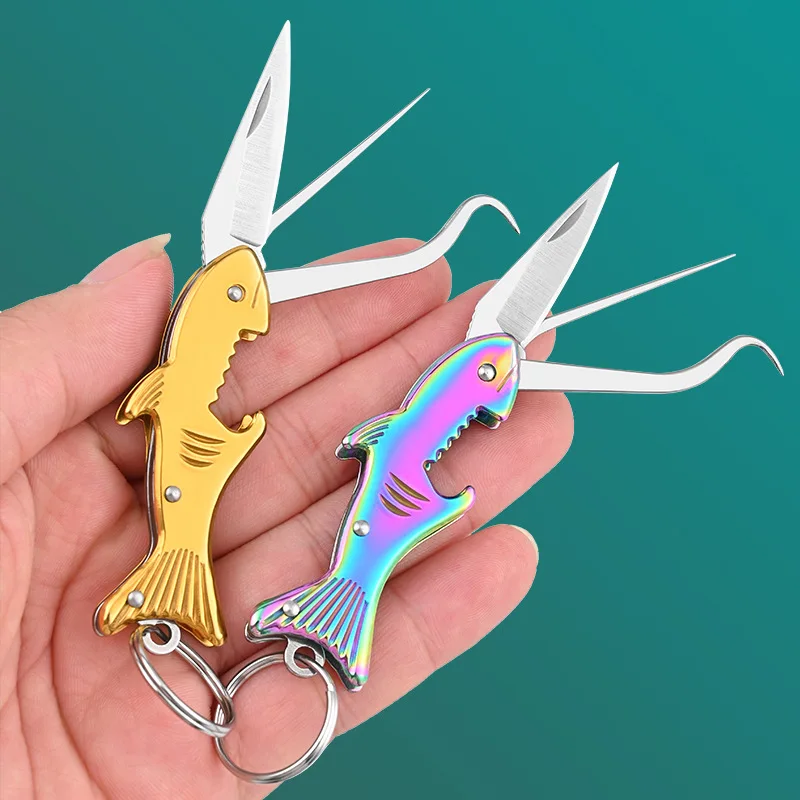 Dental Cleaning Tools Creative Mini Dental Toothpick Stainless Steel Oral Cleaning Floss Pick Reusable Knife Tooth Tartar Removal Tool Multi-function
