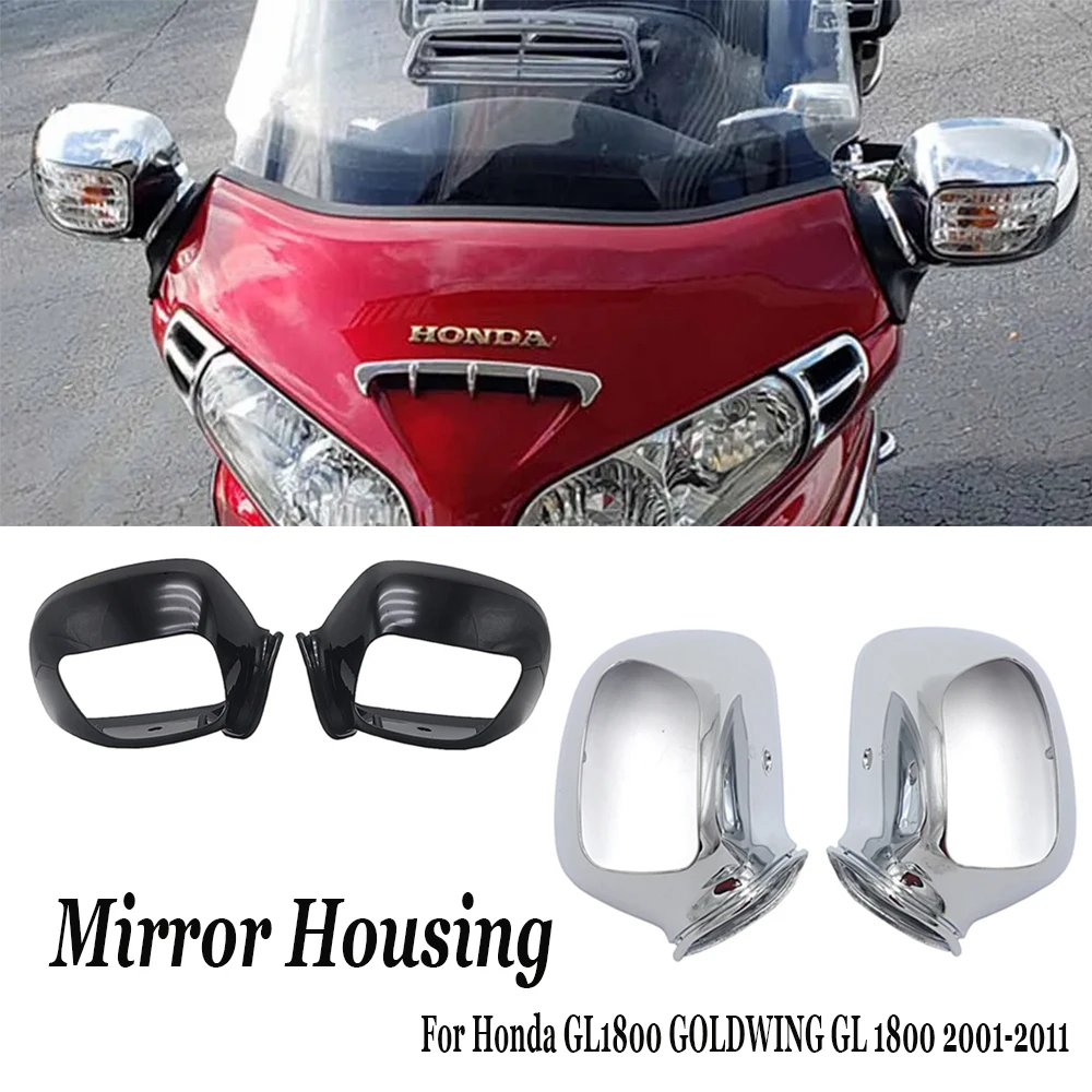 

Боковое зеркало заднего вида для мотоцикла Honda GL1800 GOLDWING GL 1800 2001-2011 2010 2009 2008, хромированное или черное