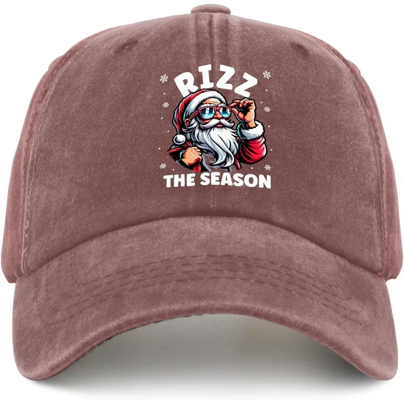 Rizz The Season Hats men for Womens Baseball Cap Vintage Washed Hiking Hat Fitted