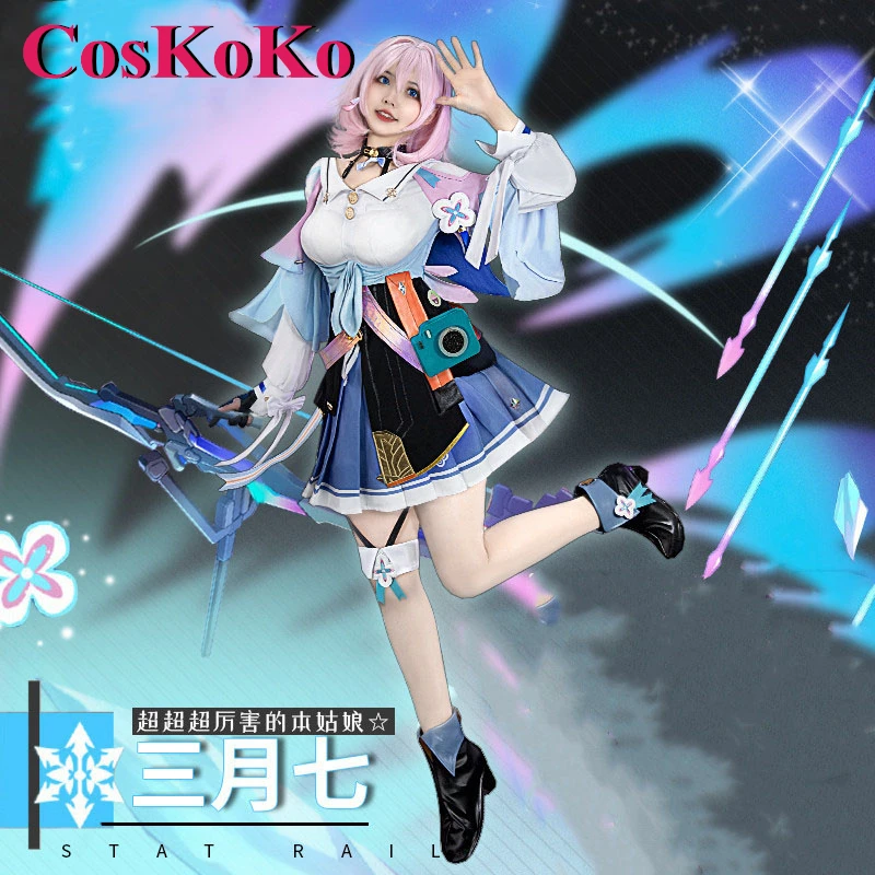 

CosKoKo March 7. Косплей Аниме игра Honkai: звезда рельсовый костюм необычный женский стиль Хэллоуин