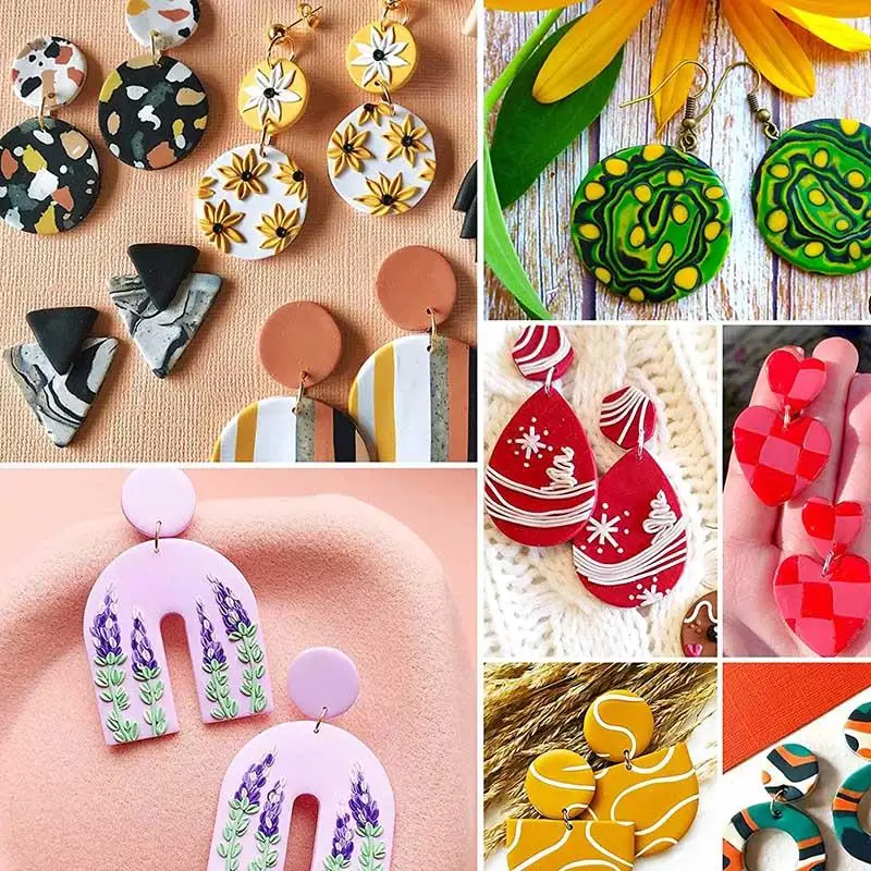 Polymer Clay Earrings Cutters Stainless Steel Geometry Die Baking Mould Handmade DIY Jewelry Making Cake Cookie Cutter plastic polymer clay tools pottery tools clay sculpting tools pottery sculpting tools clay craft tool
