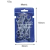 10pcs Mini Spanner Wrenches Set Hand Tool Key Ring Spanner Explosion-proof Pocket British/Metric Type Wrenches 4