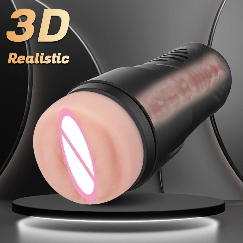 Manual Male Masturbation Cup Silicone Realistic Vagina Clitoris Pocket Pussy Endurance Exercise Adult Goods Sex Toy for Men male masturbator cup,male masturbator,male masturbation aid