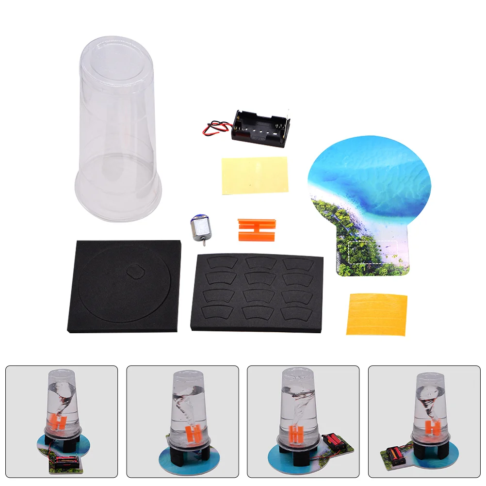 Electric Tornado Toys Kit Physics Making Preparedness Tornado-Maker Plaything Plastic Simulator Primary School Weather