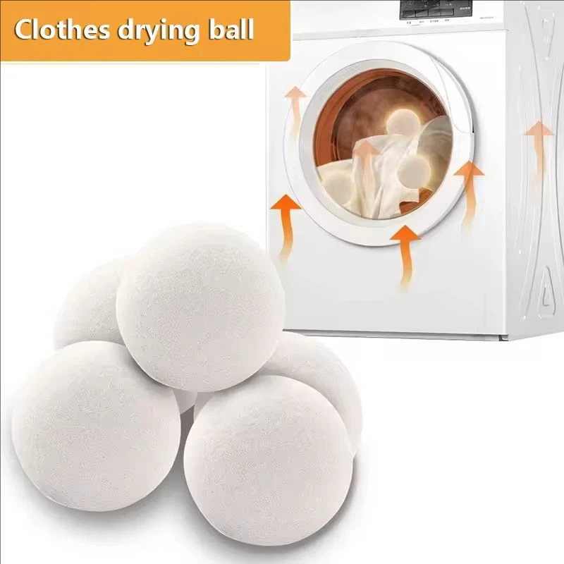 Wool Dryer Balls Reusable Natural Fabric Softener Laundry Washing Machine Accessories Home Washing 4/5/6cm Fleece Dryer Balls