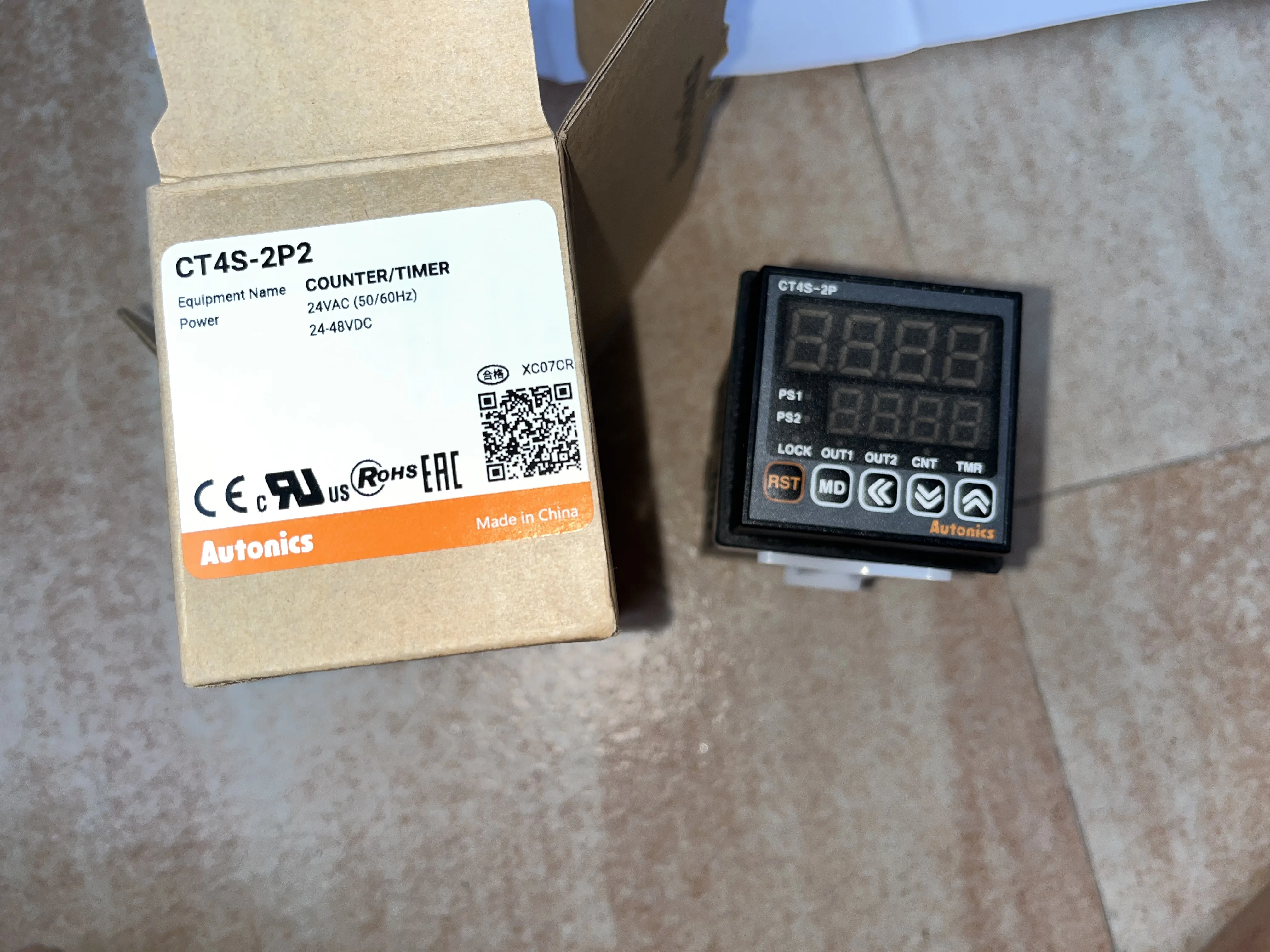 오토닉스 크로노그래프 카운터 CT4S-2P2 (구형 모델 CT4S-2P) 2단계 프..