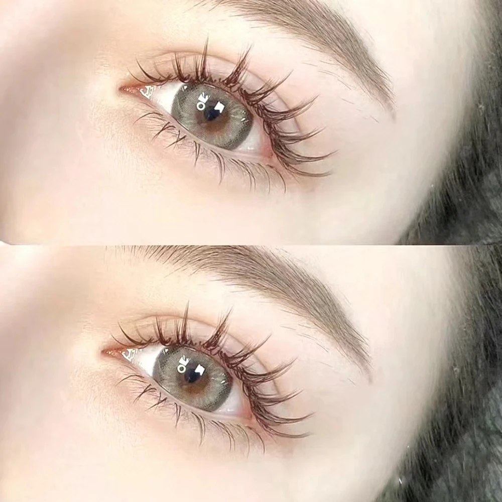 5d Karamell Farbe einzelne Wimpern koreanischen Nerz weiche falsche Wimpern Fee kleinen Teufel Wimpern russische Volumen Fans Make-up Wimpern – Detail 7