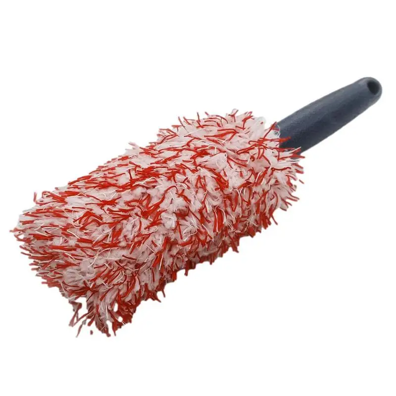 

Car Wheel Brush Strong Water Absorption Tire Rim Wash Brush Soft Bristles Cleaning Tool Comfortable Grip Car Wheel Cleaner Brush