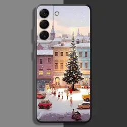 Christmas Town Festive Phone Case - Holiday - Themed Protective Cover - Galaxy A42 5G (Mix06)