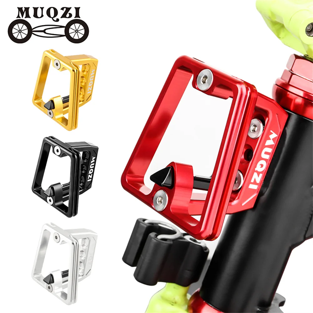 

MUQZI Bike Front Carrier Block for Brompton Dahon Folding Bicycle 3 Hole Aluminum Alloy Carrier Bag Mount Holder Adapter Bracket