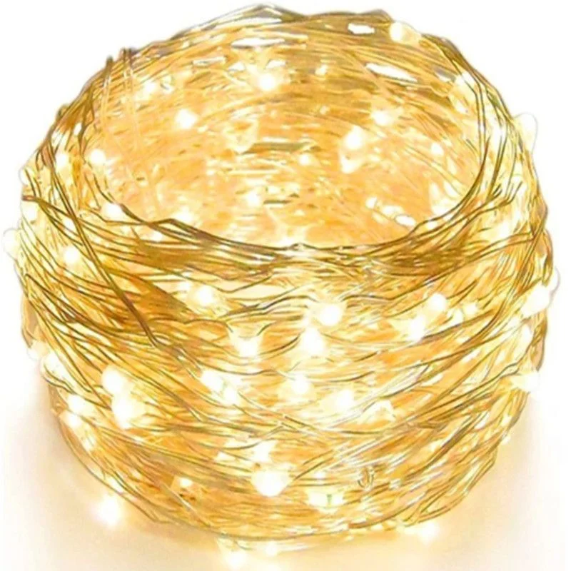 

Wedding Decor Christmas Decoration Outdoor Garden LED Copper Wire Lights Party Light String Gift Box DIY Battery/USB Fairy Light