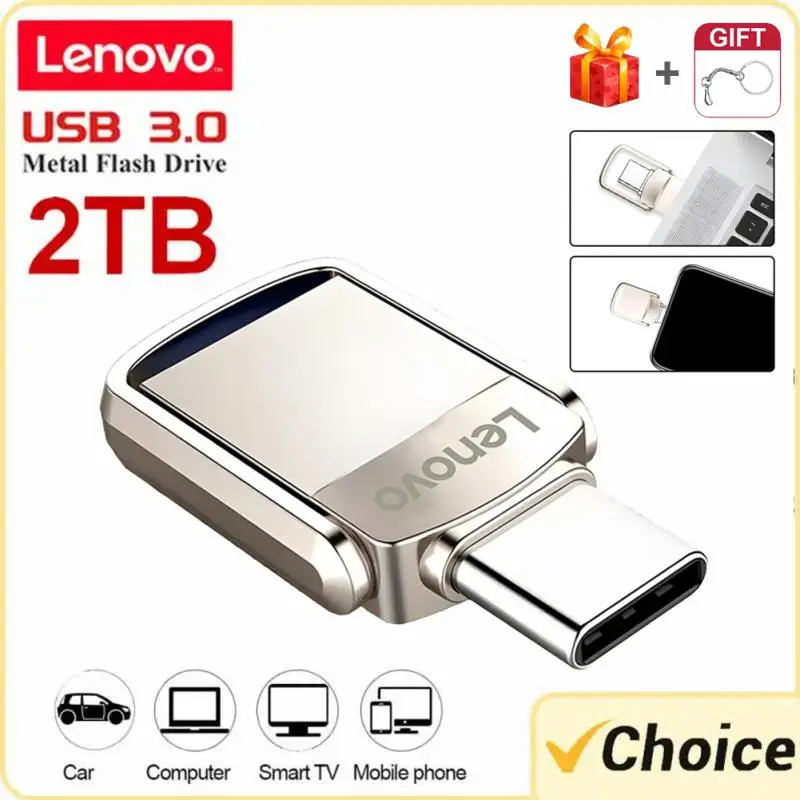 Флэш-накопитель Lenovo USB 3,0, флэш-накопитель на 1 ТБ, 512 ГБ, 256 ГБ, 128 ГБ, USB 3. 0 карта памяти, Флеш накопитель лучший подарок