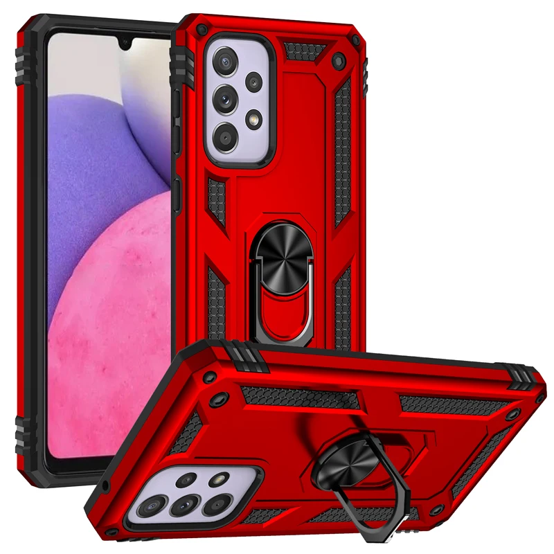 Coque blindée antichoc avec anneau métallique, étui pour Samsung Galaxy A54 A53 A52 A12 A13 A33 A23 A73 A14 A51 A50 A22 A32 A04 A34 A03s A72_voghion.com