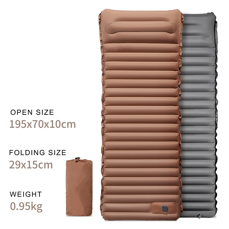 

Ultralight Self-Inflating Air Mattress Widen Sleeping Pad Splicing Inflatable Bed Beach Picnic Mat Camping Tent Air Cushion