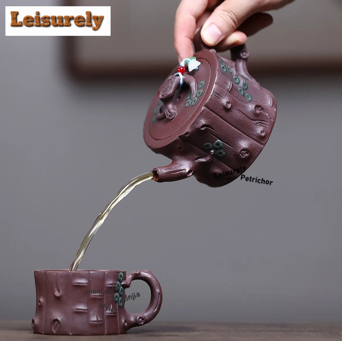 250ml Boutique Yixing Purple Clay Teapots Handmade Pot Raw Ore Purple Mud Kettle With Strainer Chinese Zisha Tea Cups Supplies