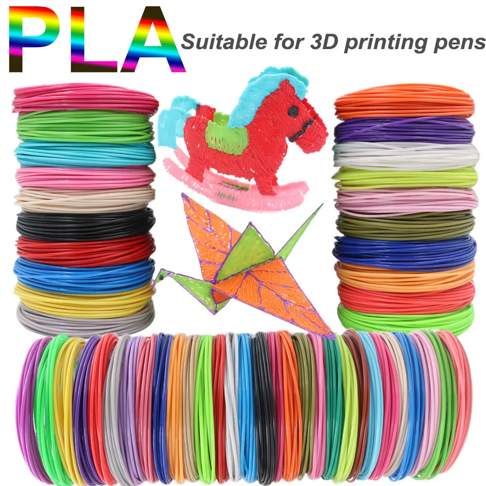 Vibrant Eco-Friendly PLA Filament for Kids' 3D Printing Pens - Multiple Color Options