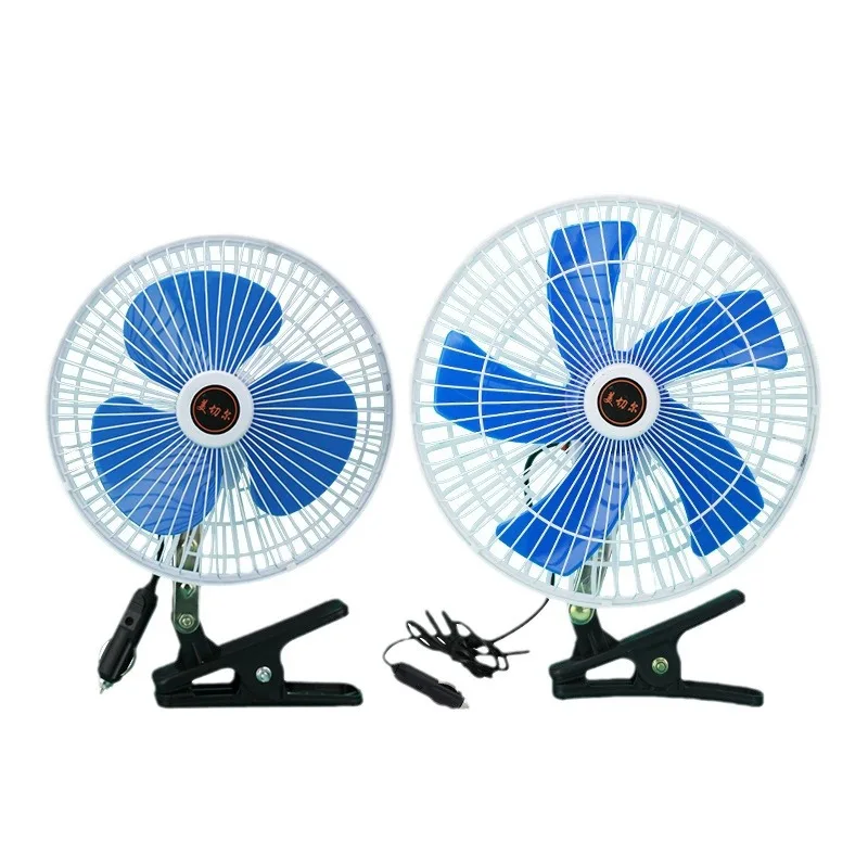 12/24V Car Mini Fan 180 Degree Rotating Adjustable Cooling Low Noise Strong Wind Vehicle Wind Air Cooler Conditioner Fans electric fan car fan