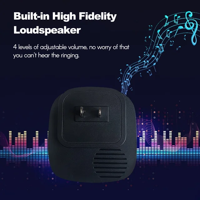 Multifunctional Indoor Outdoor Wireless Driveway Alarm Waterproof Motion Sensor Alarm with 38 Chimes 200m Transmission Range 4