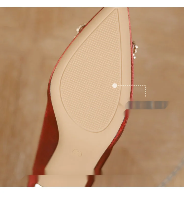 Tempérament français talons hauts femmes talon fin célébrité senior niche design sens_voghion.com