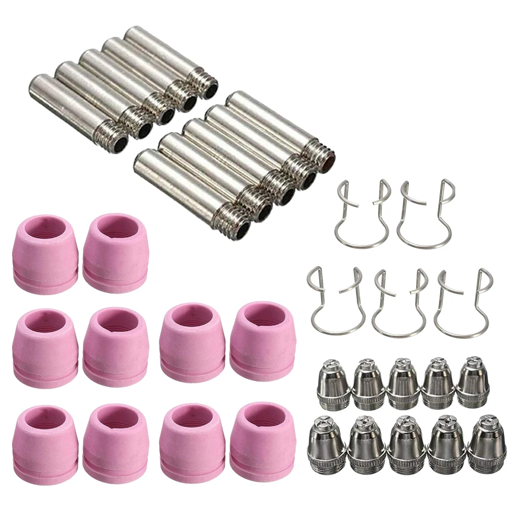30pcs AG-60 SG-55 Plasma Cutter Torch Consumables Electrode Tips Shield Guide 