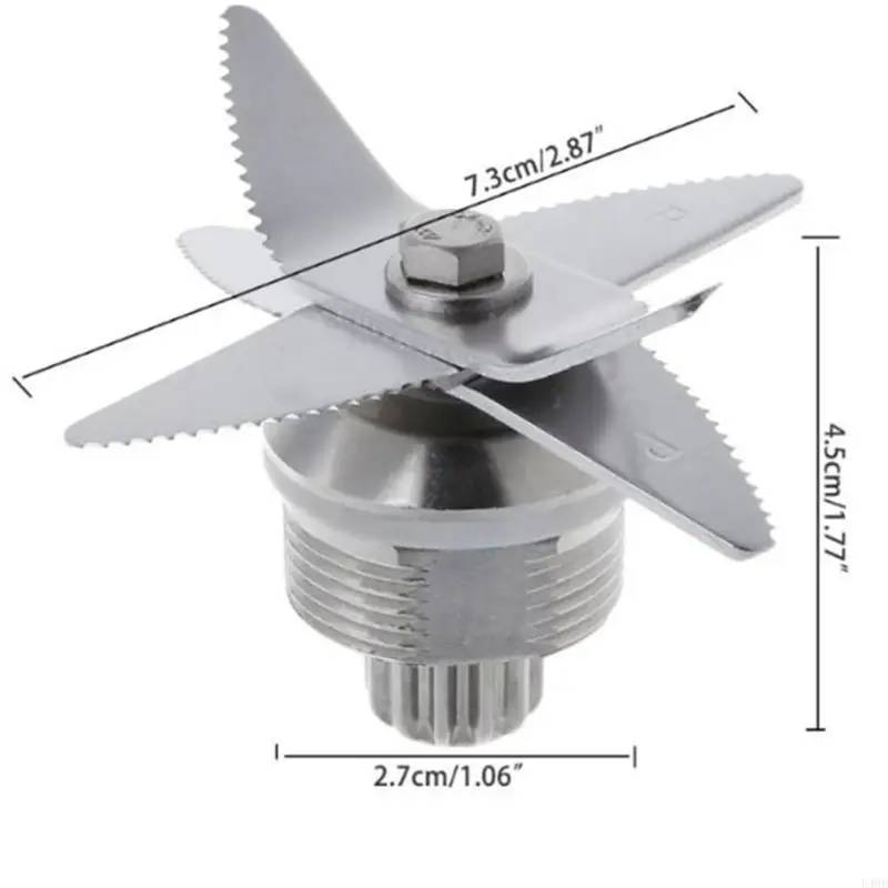 54 He Juicer Blade Blenders Blade Juicer 헤드 믹서 헤드 스테인레스 스틸 텍스처 360도 회전 쉬운 분해 767