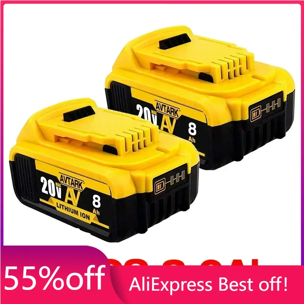 

Original DCB200 20V 8000mAh Lithium Replacement Battery For Dewalt 18V DCB184 DCB200 DCB182 DCB180 DCB181 DCB182 DCB201 DCB206