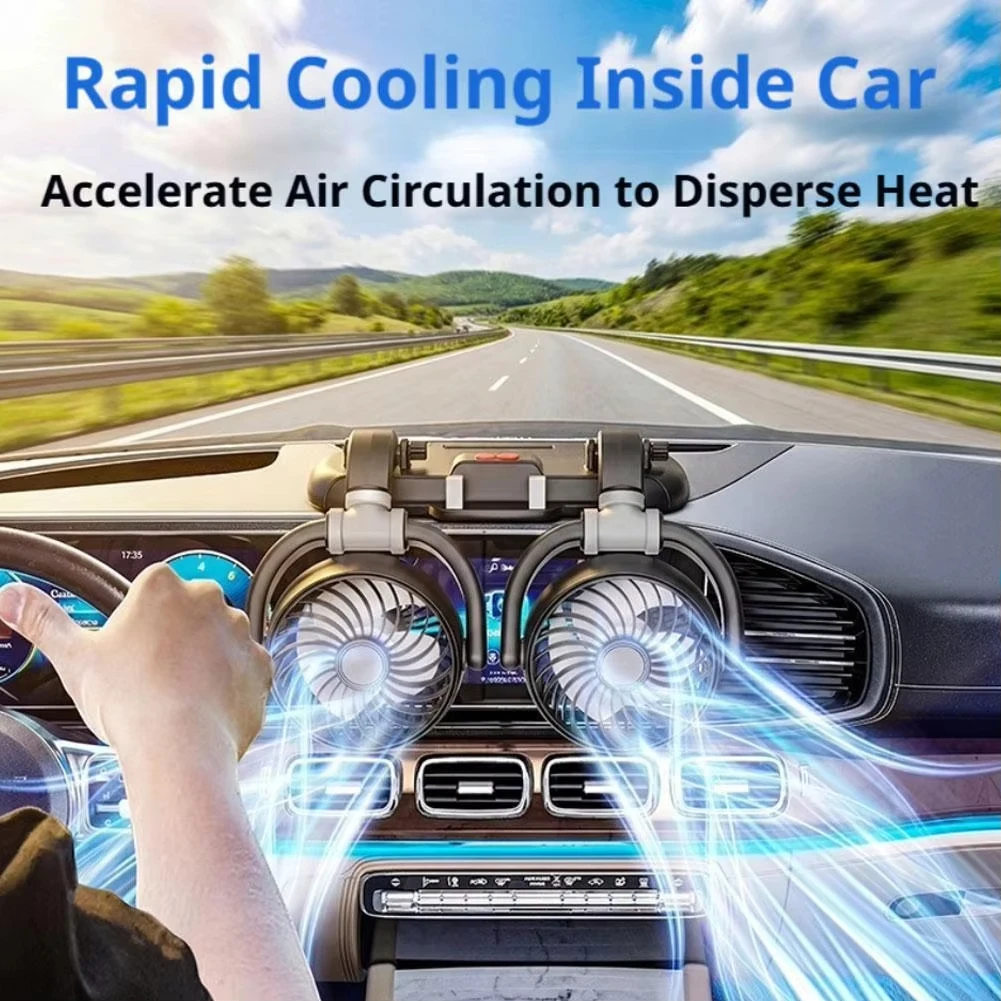 Compact 360° Rotatable USB Fan with Adjustable Speeds