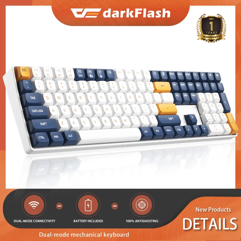 DarkflashGD108110KeysGamingMechanicalkeyboardDualMode24G