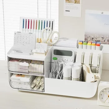 Scatola portaoggetti da scrivania Scatola portaoggetti per cosmetici a cassetto Scatola carina per cancelleria per ufficio Scatola portaoggetti per scrivania da studio