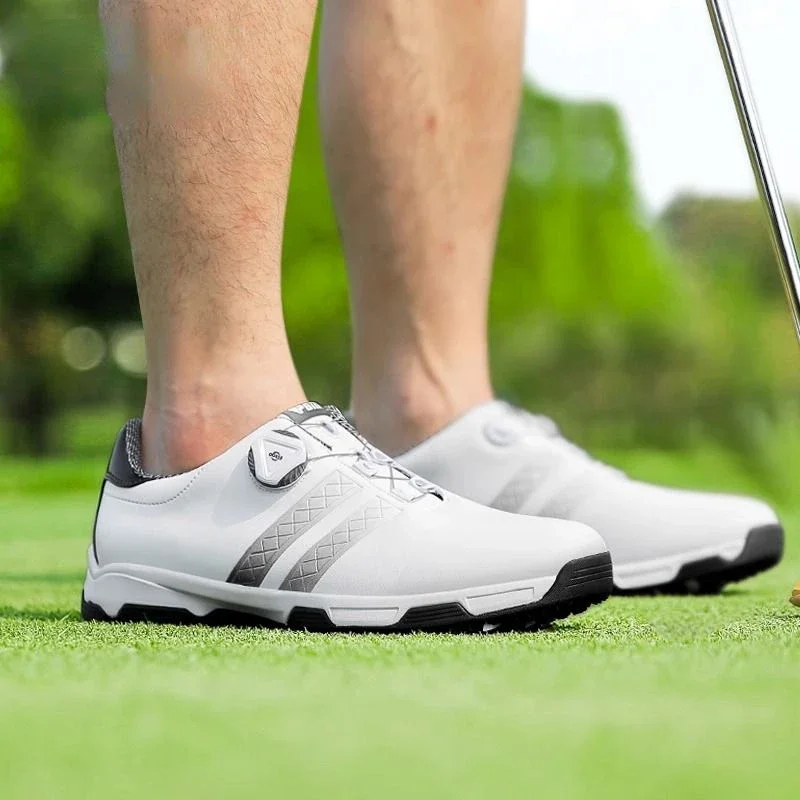 GolfShoeMensWaterproofShoesAntiSideslipSpikeRotating