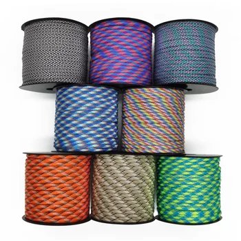 50/100M 7core umbrella rope 550 military 4mm outdoor polyester parachute rope camping survival umbrella tent bundled clothesline 1