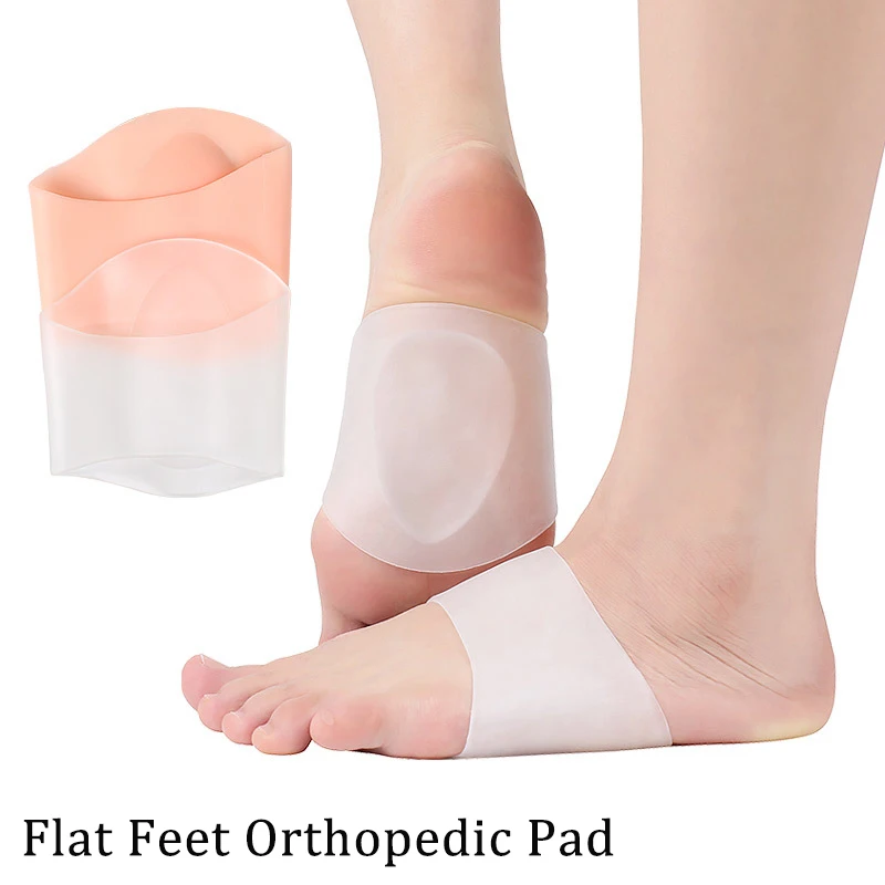2pcs Foot Arch Support Flat Foot Insoles Flat Feet Orthopedic Pad Flat