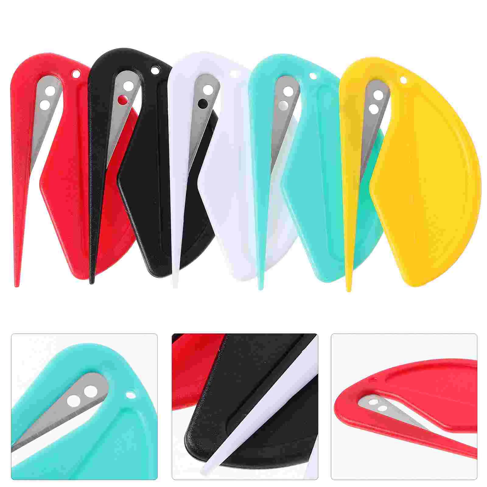 5 Pcs Letter Opener Package Envelope Cutter Portable Mini Box Cutter Letter Openers Paper Slitter Office Supplies