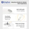Simplus 1.25L Multi-function Food Processor Blender 3 Blending Modes 3 Interchangeable Cups Travel Cup Mason Cup, Juicer blender 6