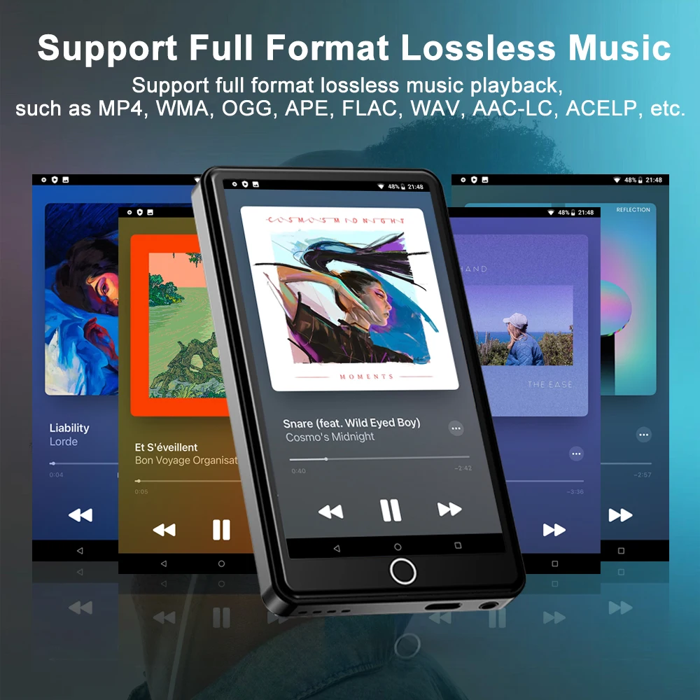 Deelife mp4 שחקן מגע wifi 8.1 mp3 נגן מוסיקה וידאו Bluetooth עם מצלמת אחורי 5mp אחורי